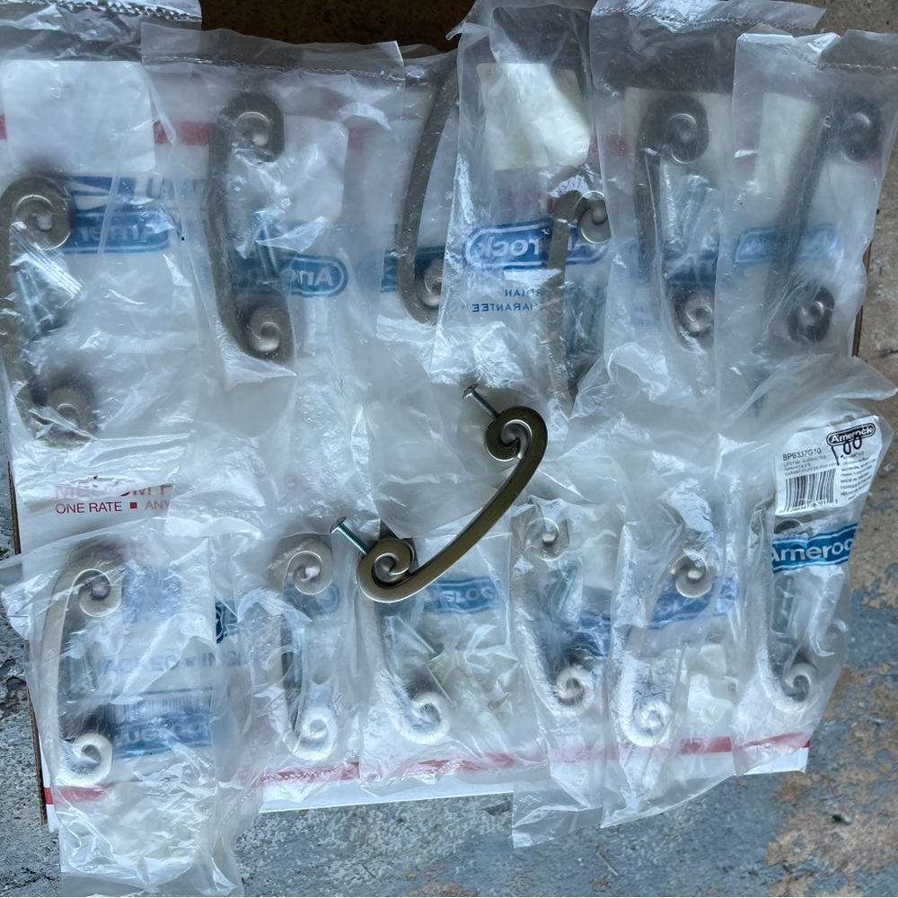 13 Cabinet Pull Amerock Satin Nickel Swirlz 3" Center To Center Handle NWT